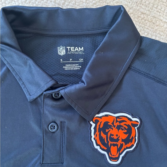 Men’s NFL Chicago Bears Navy Blue Polo Shirt - Picture 2 of 7
